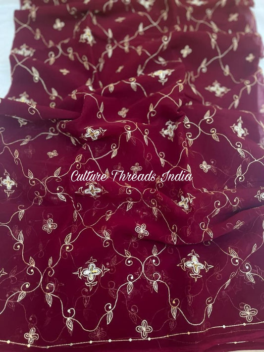 Plum Palace Jaal Saree