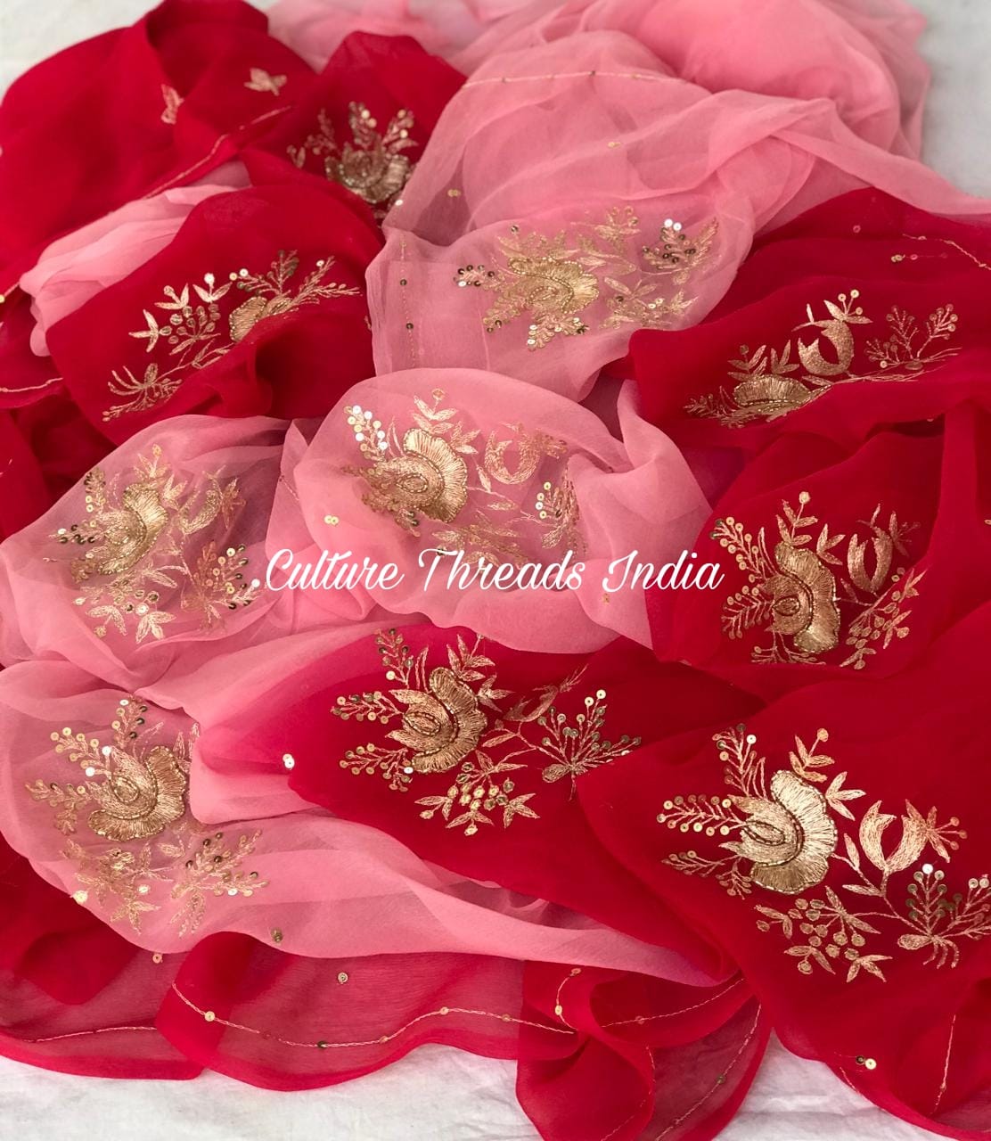 Pink Ruby Gleam Saree