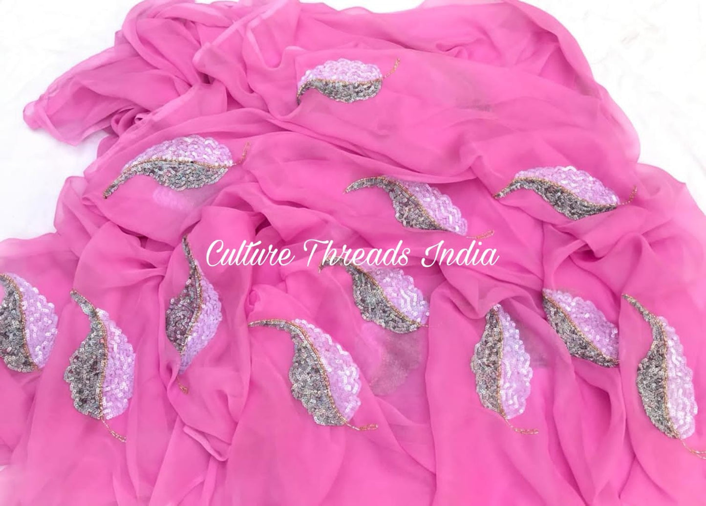 Cotton Candy Feather Dreams Saree