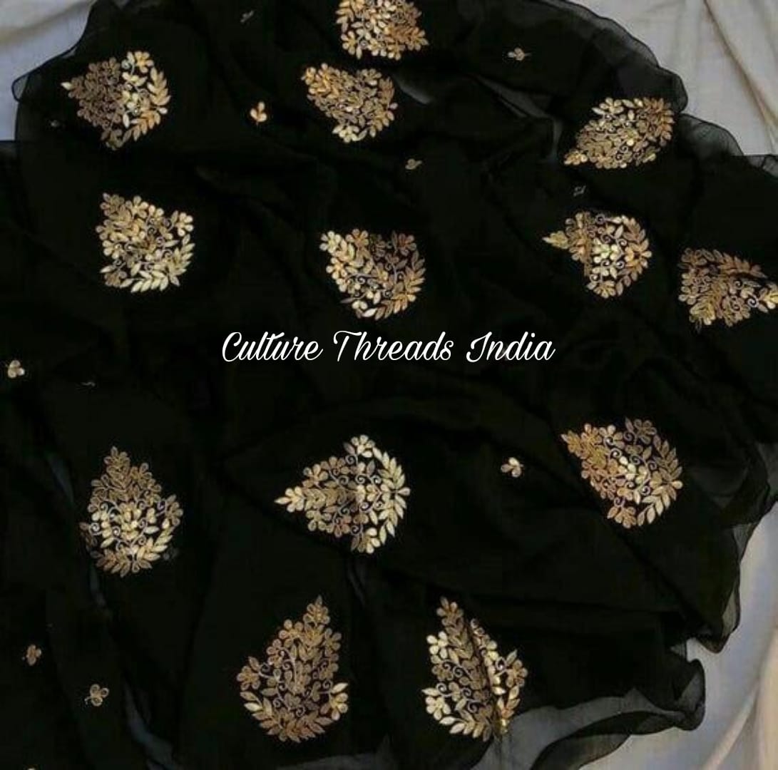 Black Diamond Gotappati Saree