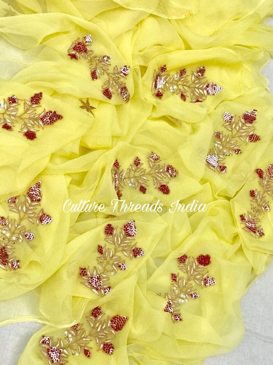 Marigold Majesty Saree