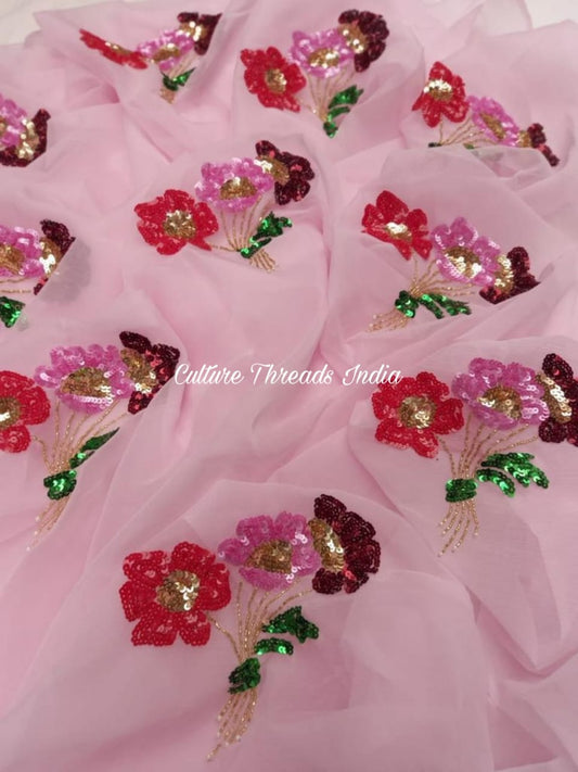 Rose Garden Delight Saree