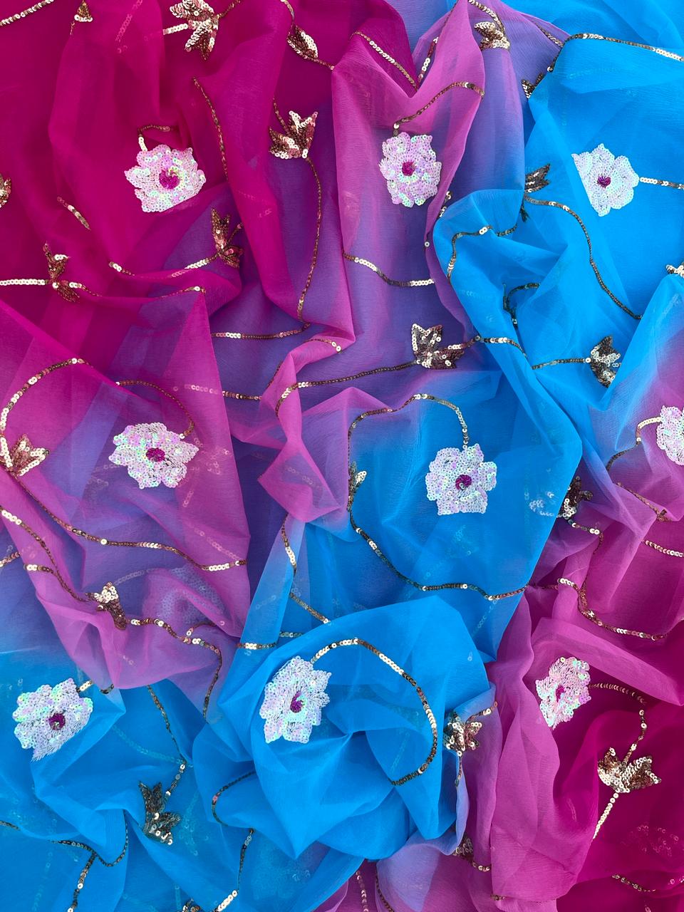 Berry Blue Sequins Splendor