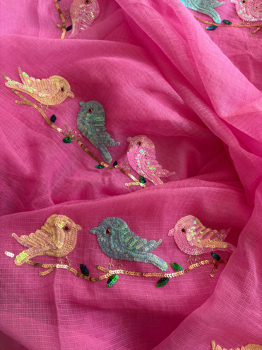 Kota Doria Feather Whisper Saree