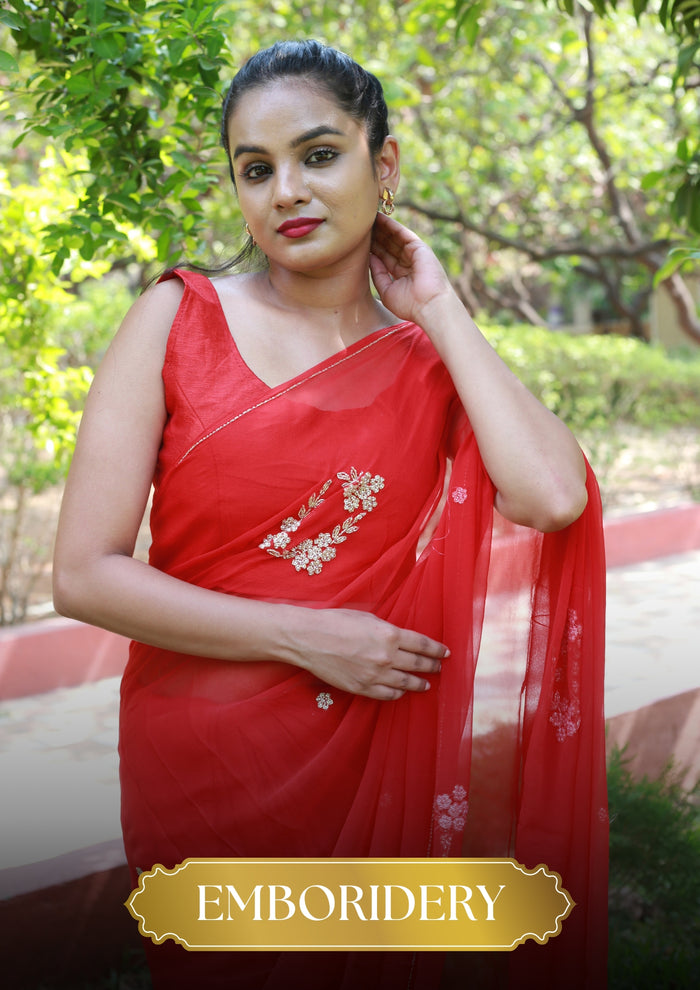 Embroidered Saree