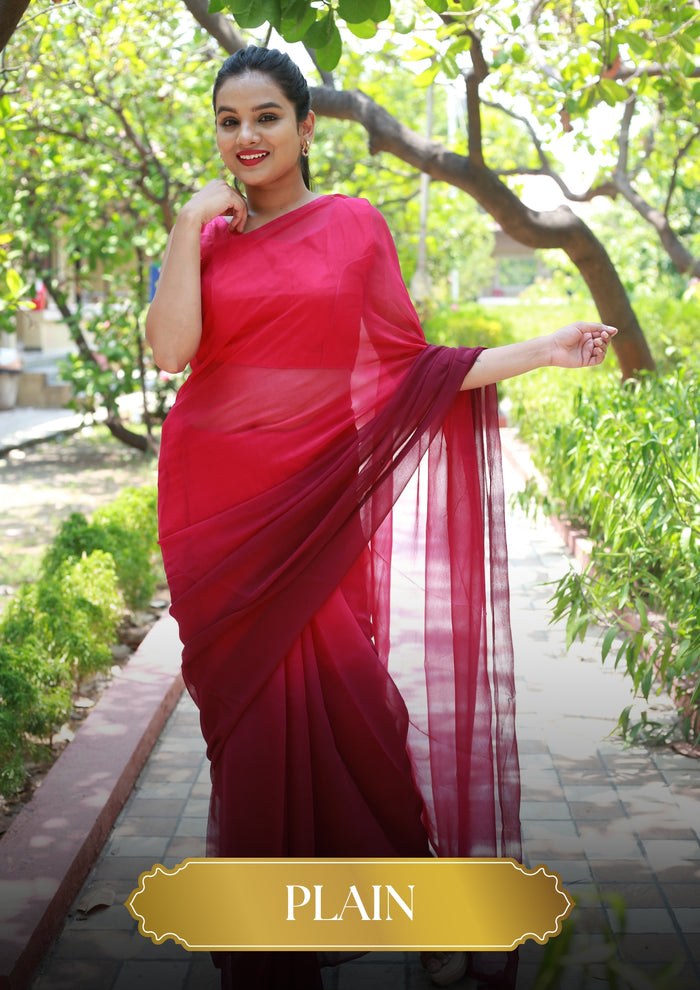Plain/ Shaded Sarees