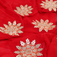 Red Gotapatti Saree