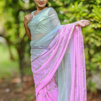 Blush Twilight Sequins Saree