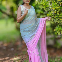 Blush Twilight Sequins Saree