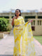 Lemon Cream Shibori Saree