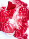 Strawberry Swirl Shibori Saree