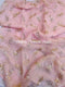 Pink Leafy Lace Saree