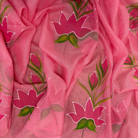 Lotus Dream Kota Doria Handpainted Saree