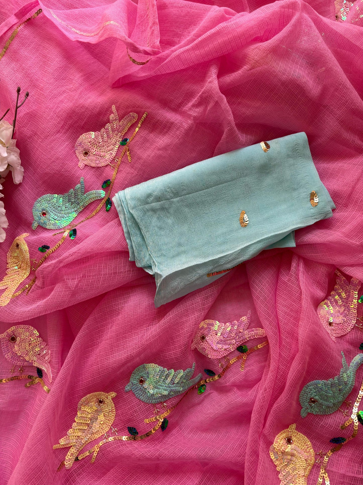 Kota Doria Feather Whisper Saree