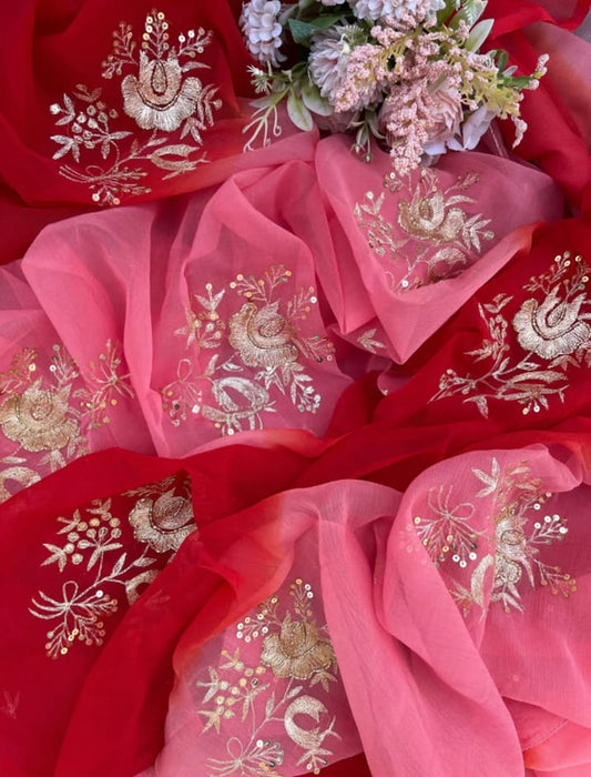Pink Ruby Gleam Saree